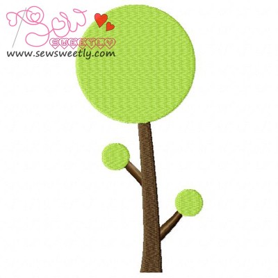 Retro Tree-2 Embroidery Design