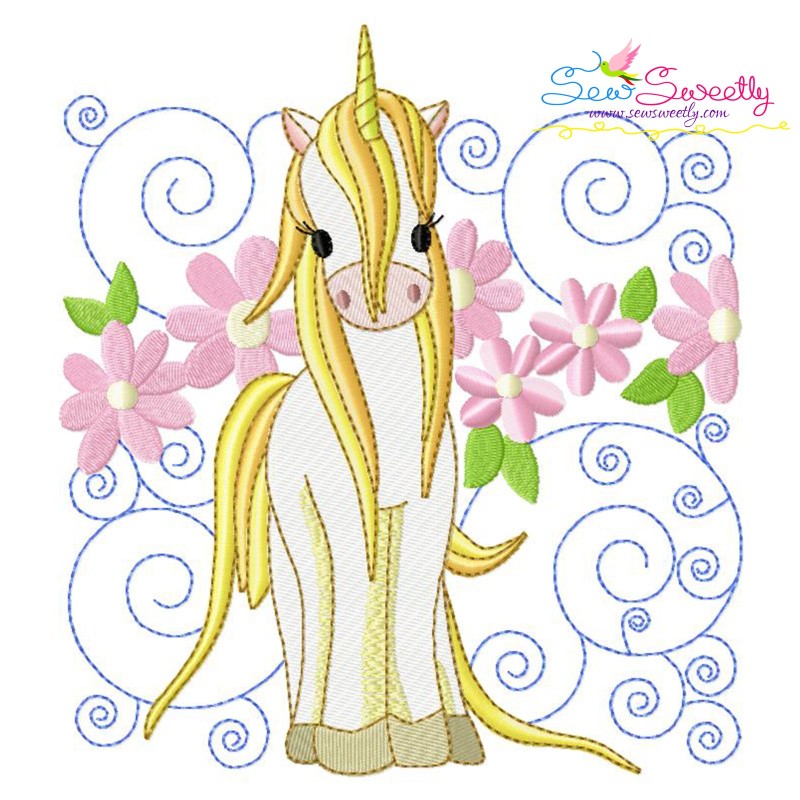 Download Golden Unicorn Blocks Machine Embroidery Design Bundle ...