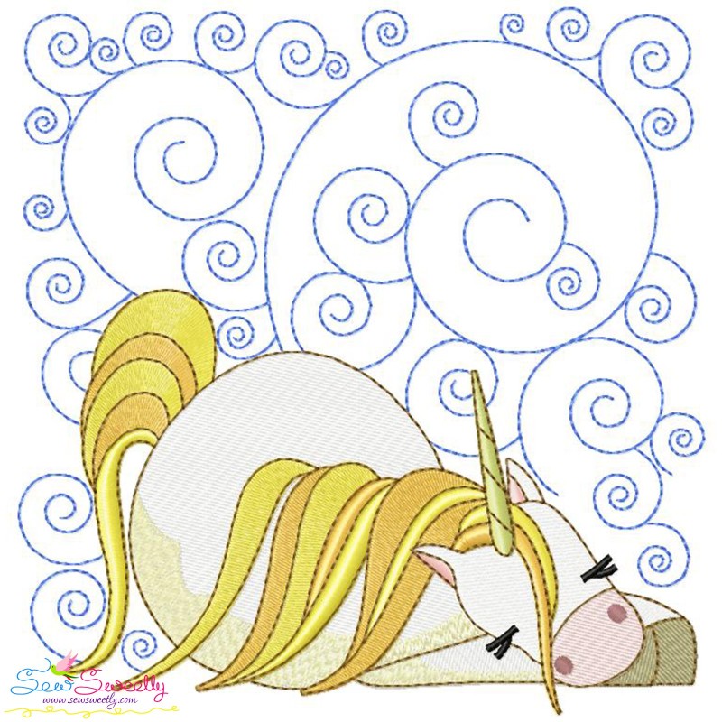 Download Golden Unicorn Blocks Machine Embroidery Design Bundle ...