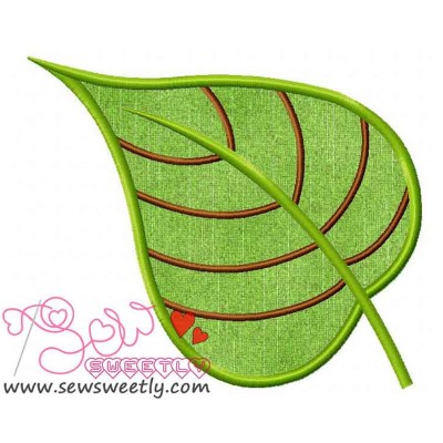 Green Leaf Applique Design