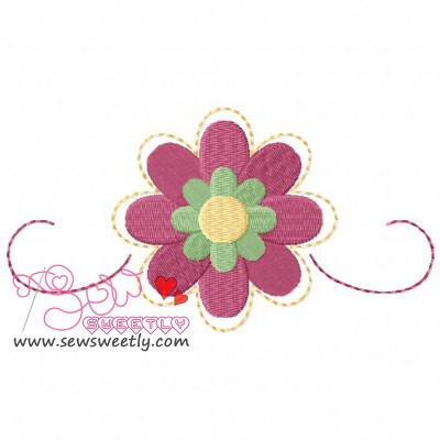 Flower-1 Embroidery Design