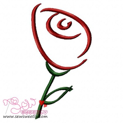 Rose-1 Embroidery Design