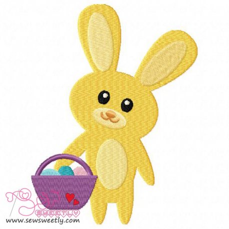 Easter Bunny And Egg-4 Embroidery Design Pattern- Category- Easter Designs- 1