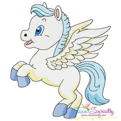 Cute Pegasus Boy-1 Embroidery Design