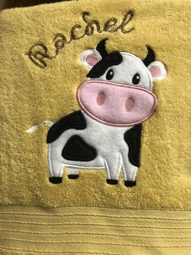 Cute cow appliqué 