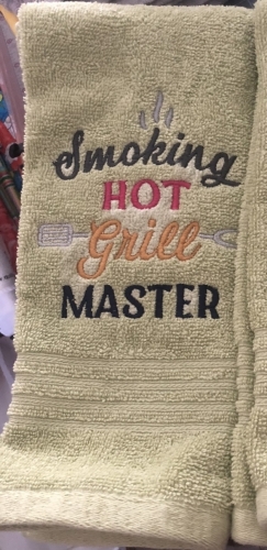 Tea towel -Smokin hot Grill Master